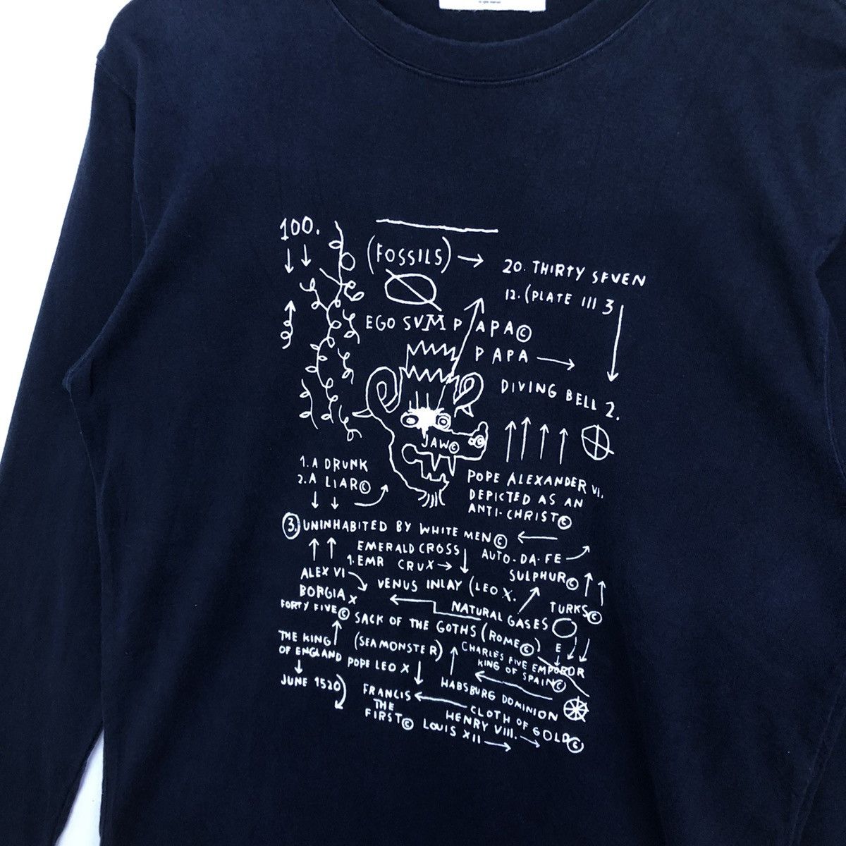 Uniqlo Vintage Uniqlo Art Jean Mitchel Basquiat long Sleeve Tshirt Size US S / EU 44-46 / 1 - 5 Thumbnail