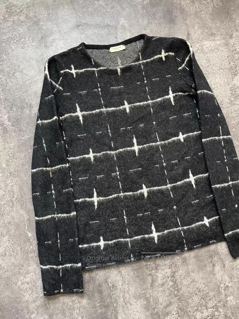 Saint Laurent Paris Saint Laurent Paris Cross Crucifix Mohair Sweater Size US XS / EU 42 / 0 - 2 Thumbnail