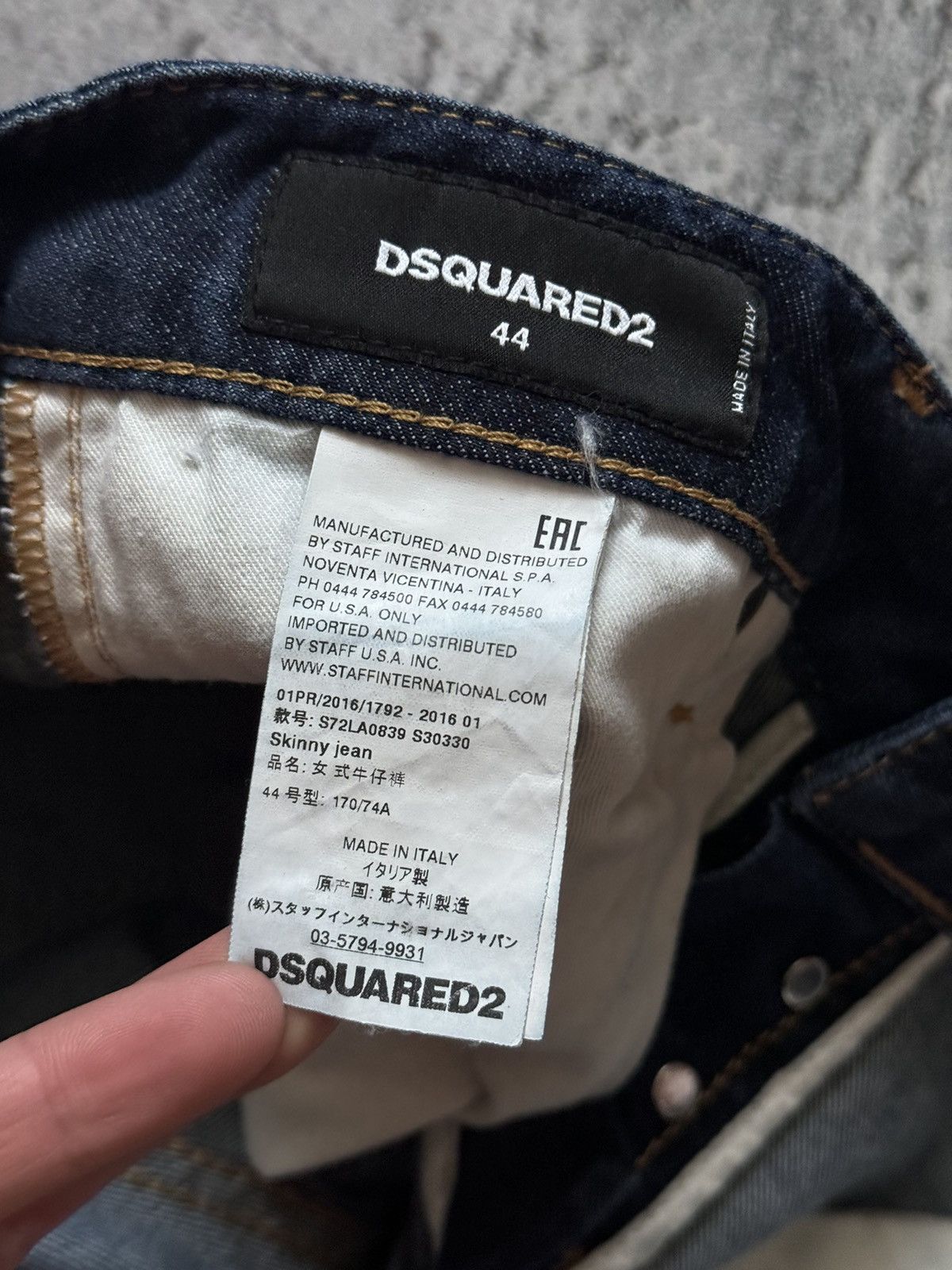 Dsquared2 Dsquared2 44 Wmns distressed denim pant trouser Jean chino Size 30" / US 8 / IT 44 - 12 Thumbnail