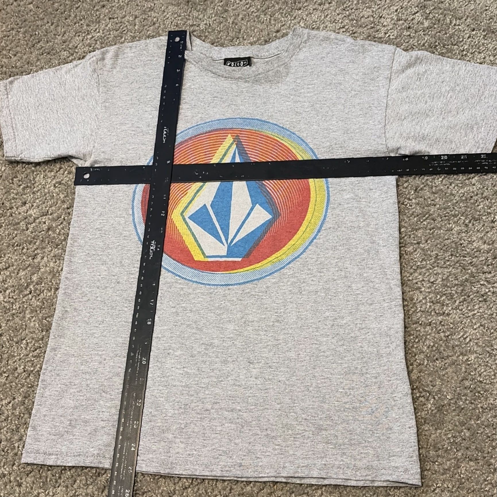 Volcom VINTAGE Volcom T-Shirt Gray Grunge Emo Surf Skate 90s 2000s Small Men Mens S Size US S / EU 44-46 / 1 - 5 Thumbnail