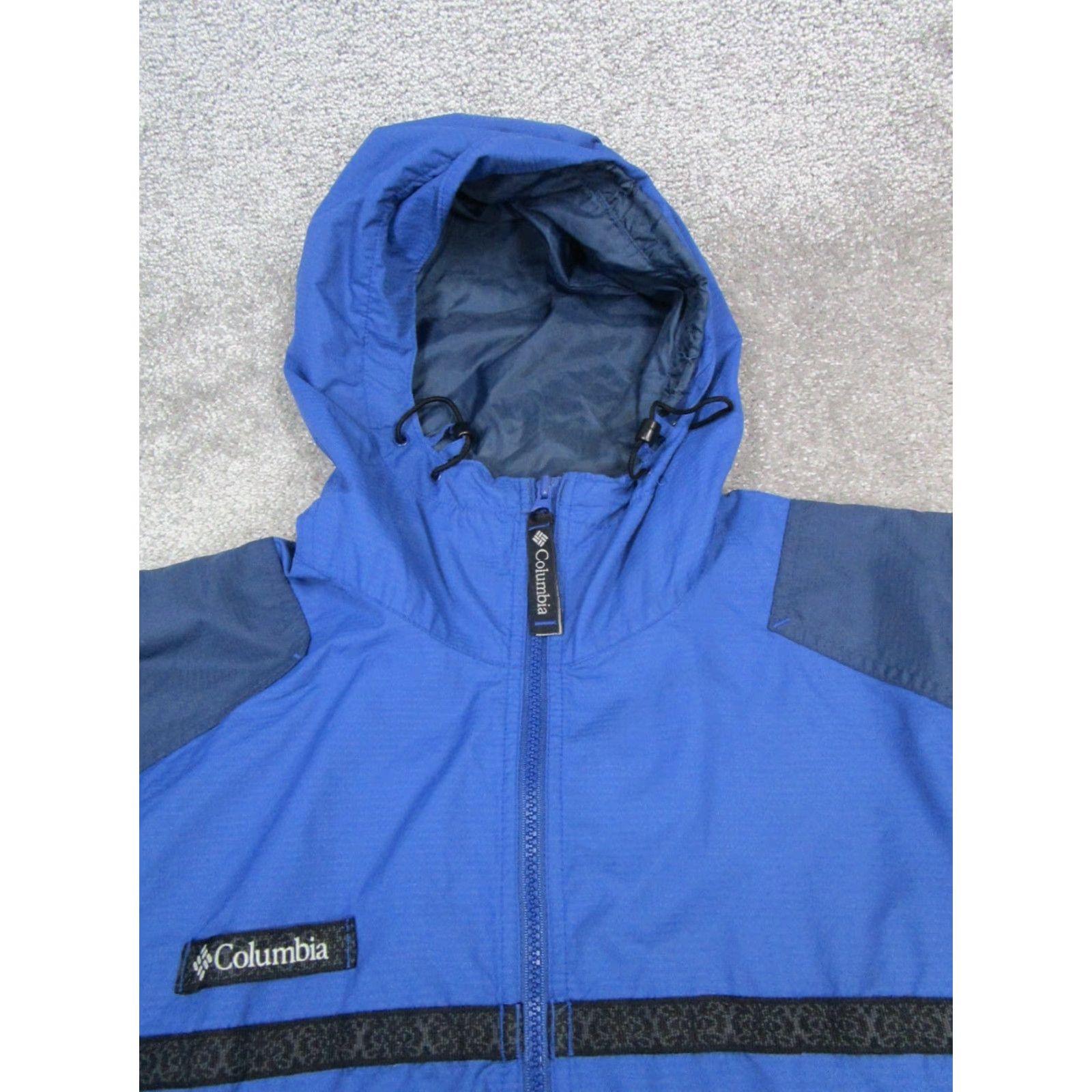Vintage VINTAGE Columbia Windbreaker Jacket Mens M Blue Full Zip Windbreaker Logo Regular Jackets Mens Size US M / EU 48-50 / 2 - 2 Thumbnail