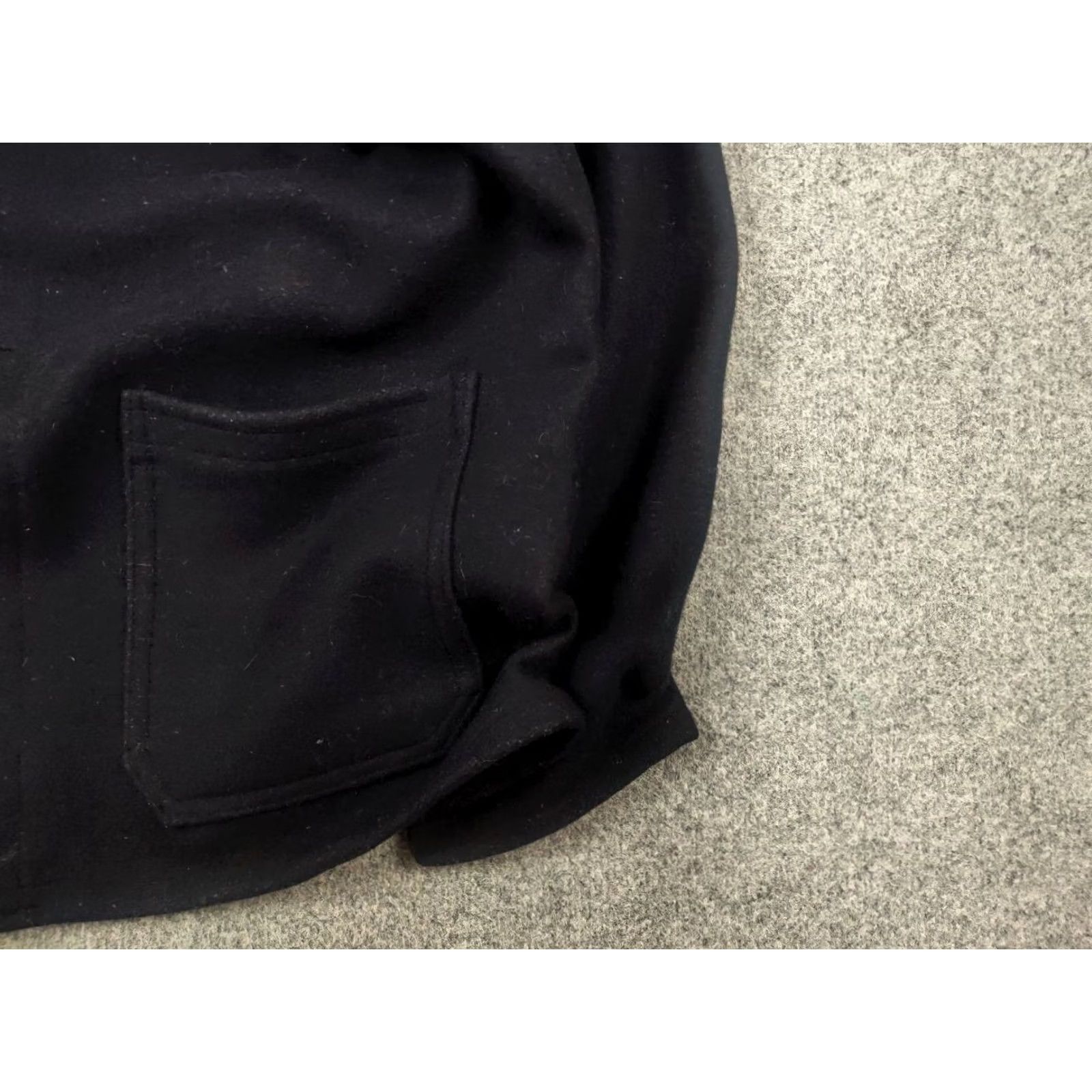 Gloverall VINTAGE Lancashire overall work Jacket XL Black Wool Chore Heavy Wool Jacket Men 90s Army City Classic 85 cm Length Pockets Wool Size US 36 / EU 52 - 7 Thumbnail