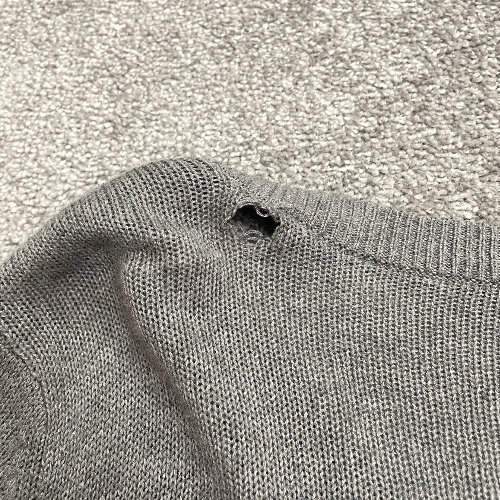 Talbots VINTAGE Talbots Women's Cardigan Sweater Full Zip Studded Knit Plus 1X Gray Casual Size XL / US 12-14 / IT 48-50 - 7 Thumbnail