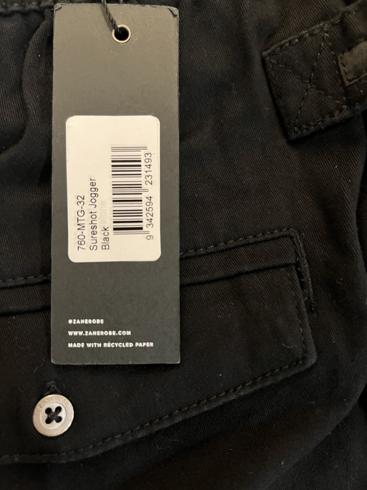 Zanerobe Zanerobe Sureshot Jogger Black 32 NWT Size US 32 / EU 48 - 7 Thumbnail