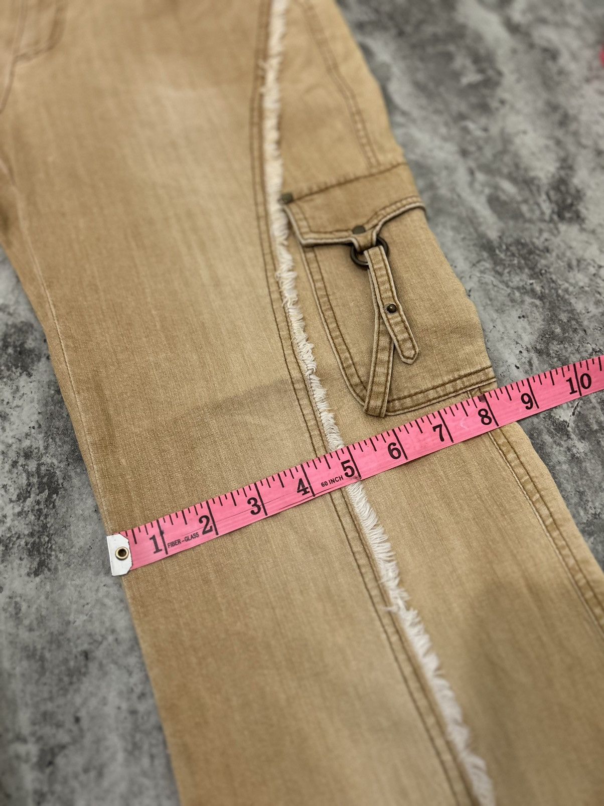 Hysteric Glamour × Japanese Brand × Vintage Vintage Clermont Cargo Spiral Flare Pants Size US 30 / EU 46 - 16 Thumbnail