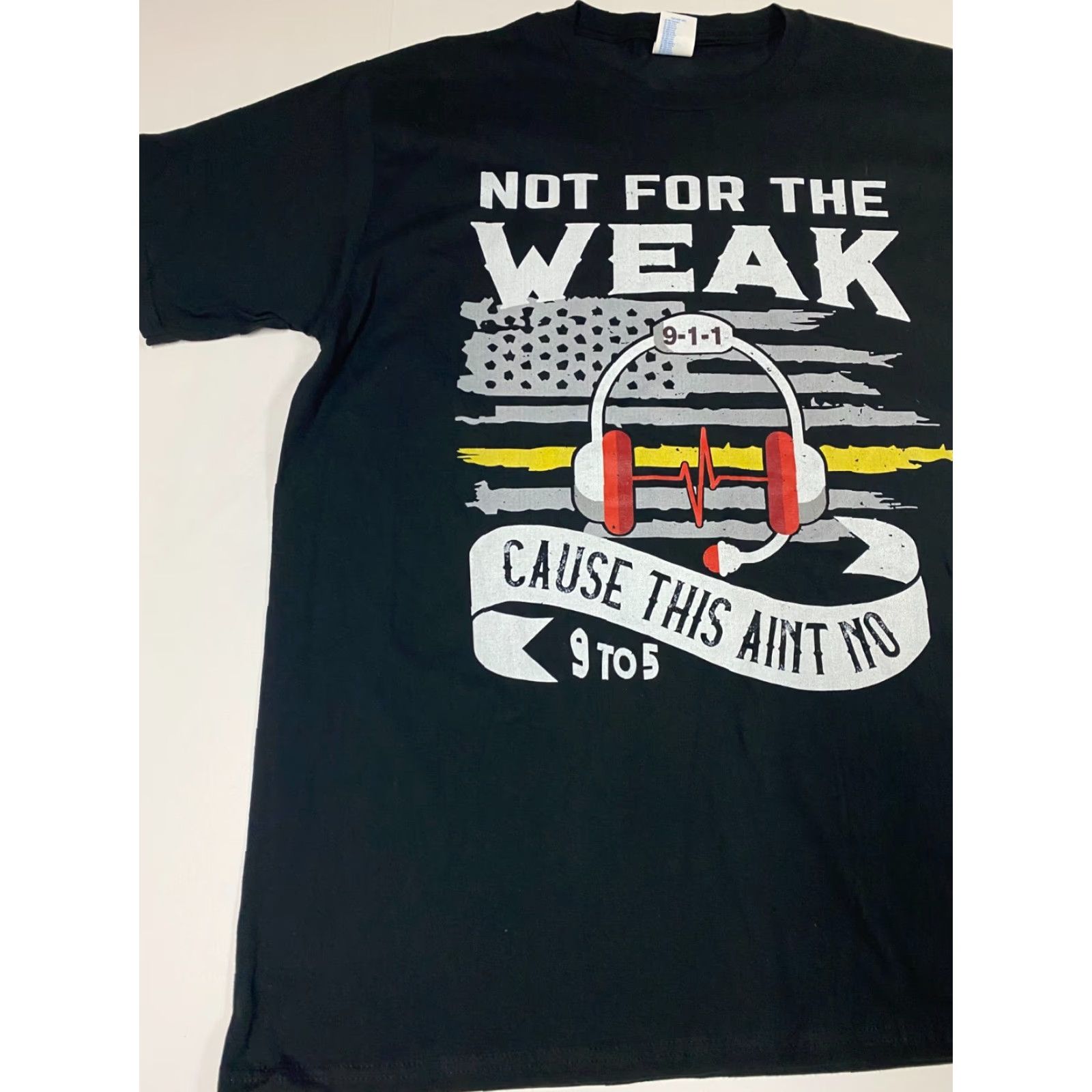 Port & Company 911 Port & Company Police Shirt T-Shirt Black XL Mens Short Sleeve Crew Neck Logo Hooded 911 cops Box Hip Hop Size US XL / EU 56 / 4 - 3 Thumbnail