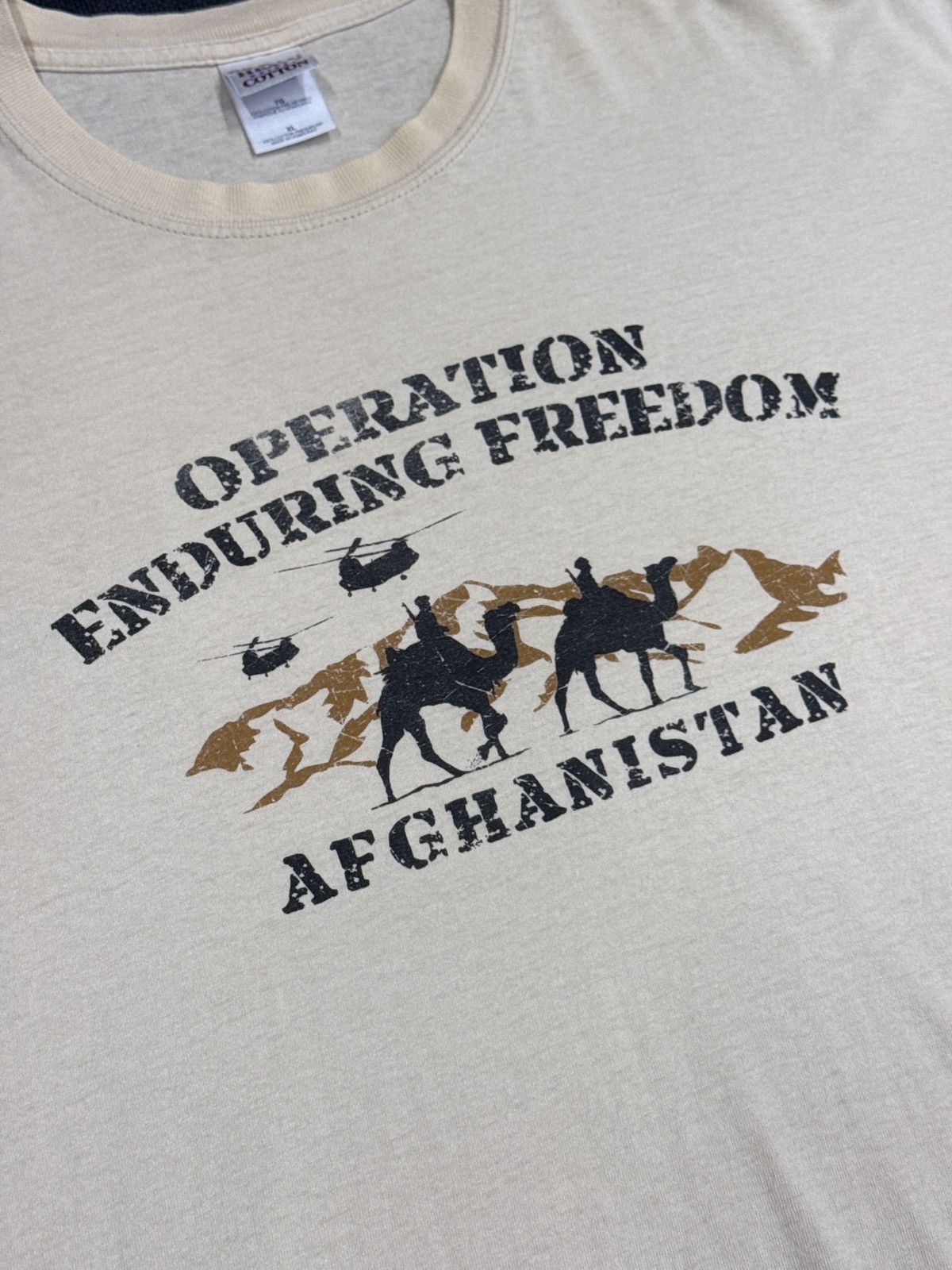 Vintage Operation Endurance Freedom Afghanistan Vintage 90’s T-Shirt Size US XL / EU 56 / 4 - 3 Thumbnail