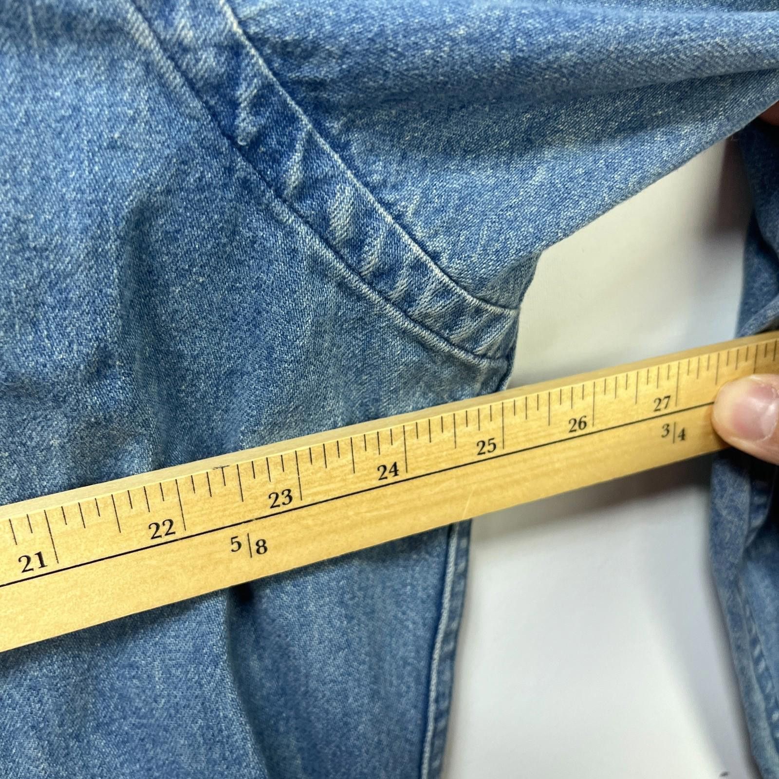 Polo Ralph Lauren Vintage Polo Ralph Lauren Country Denim Snap Button Up Shirt Size US L / EU 52-54 / 3 - 8 Thumbnail