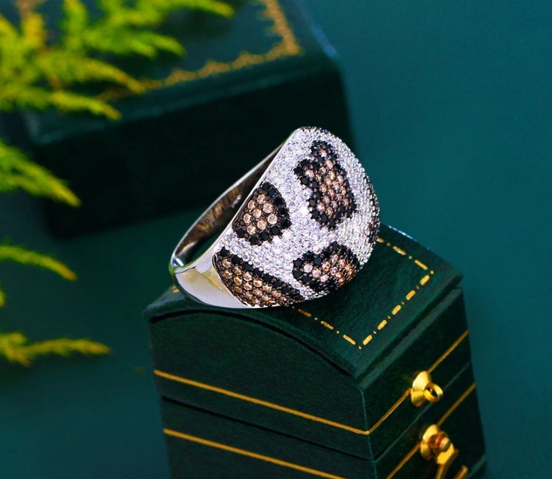Jewelry Leopard Print Shiny Ring Streetwear OOTD Piece Size ONE SIZE - 2 Thumbnail