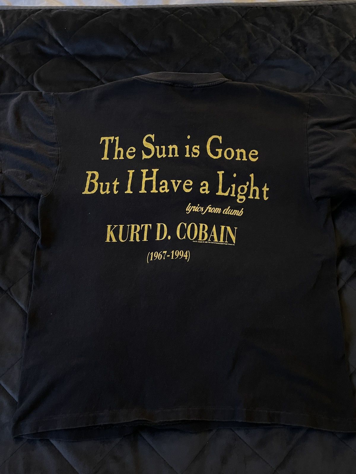 Vintage 1995 Kurt Cobain ‘End of Music’ Tee Size US L / EU 52-54 / 3 - 3 Thumbnail