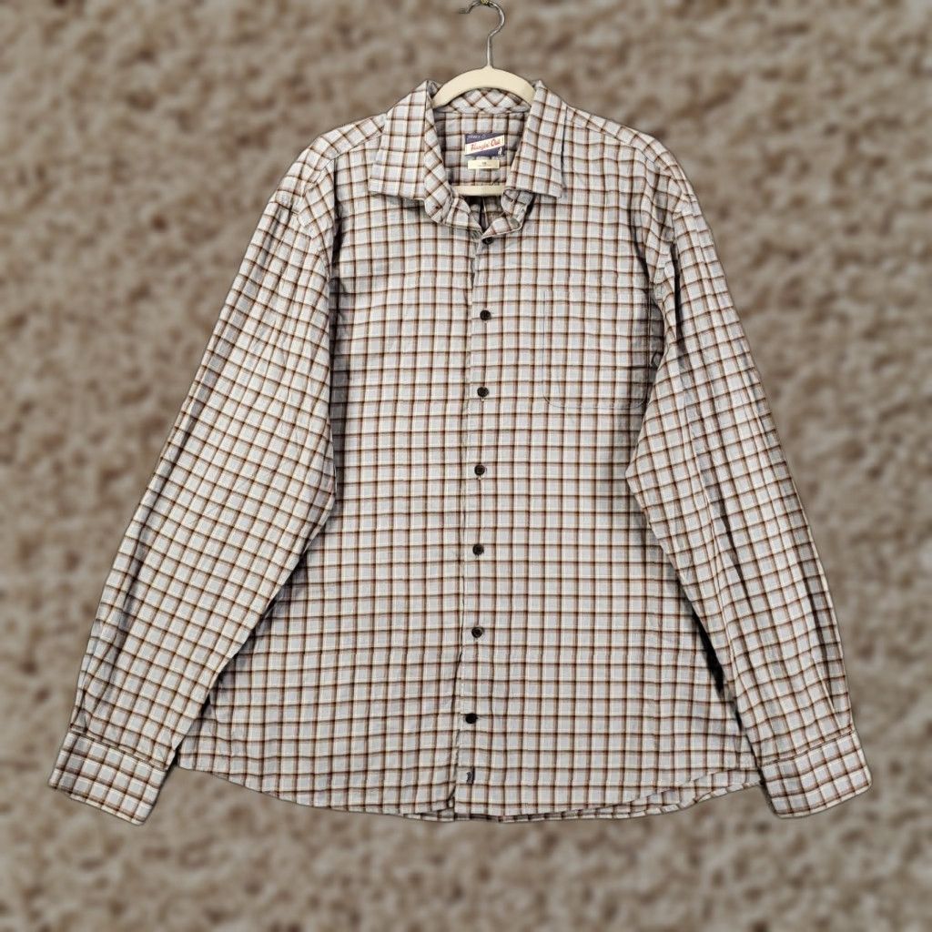 johnnie-O johnnie-O Button-Up Shirt 2XL Blue Plaid Long Sleeve Casual Men Regular Size US XXL / EU 58 / 5 - 1 Thumbnail