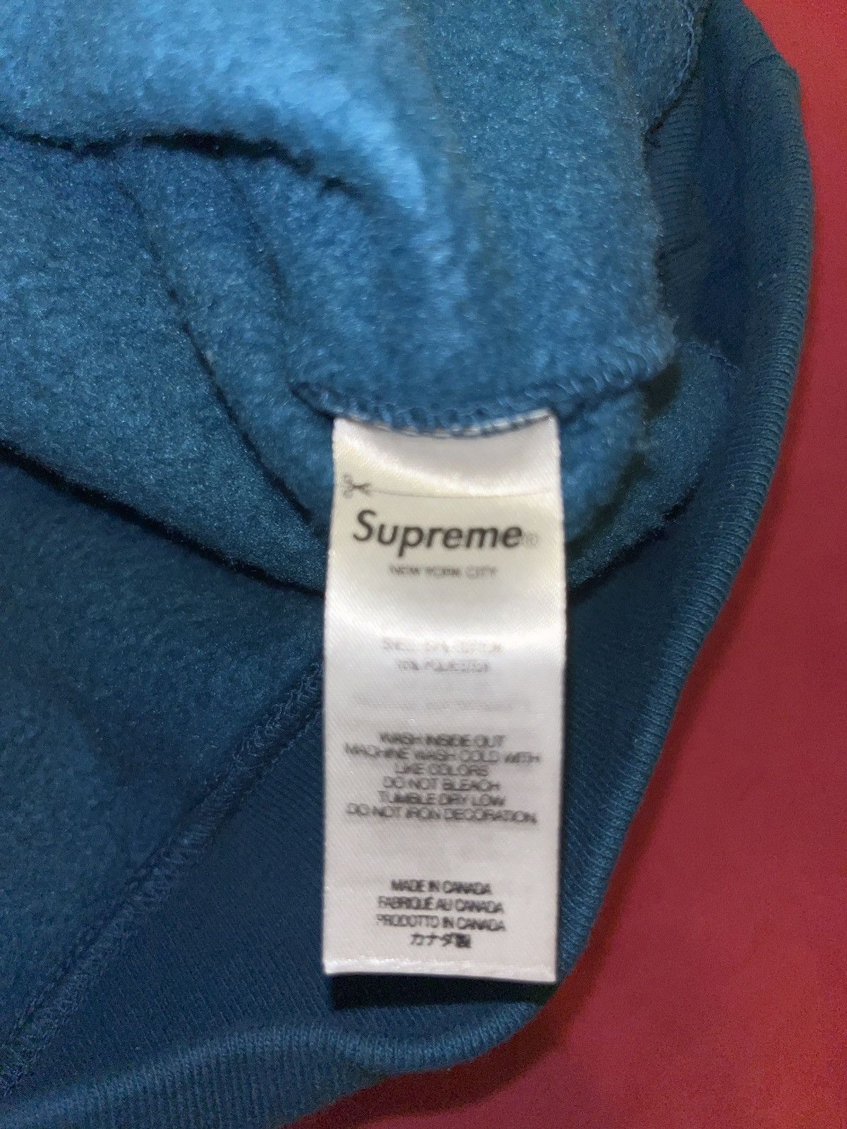 Supreme × Undercover Supreme x Undercover Anti You hoodie in teal blue Size US M / EU 48-50 / 2 - 2 Thumbnail