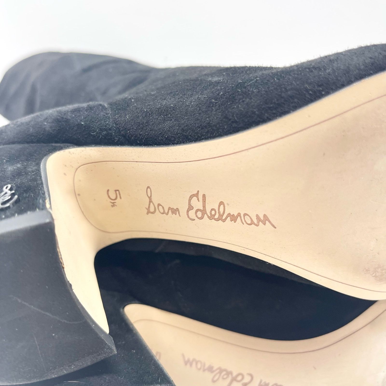 Sam Edelman Sam Edelman Sulema Knee High Black Suede Boots Size 5.5 Size US 5.5 / IT 35.5 - 7 Thumbnail