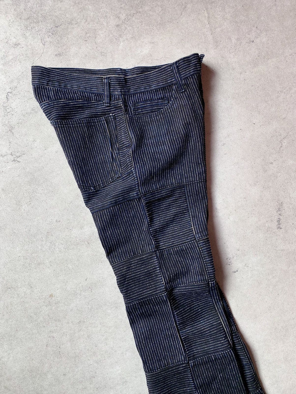 Japanese Brand Ruppert The Difference Patchwork Hickory Denim Bootcut Size US 32 / EU 48 - 9 Thumbnail