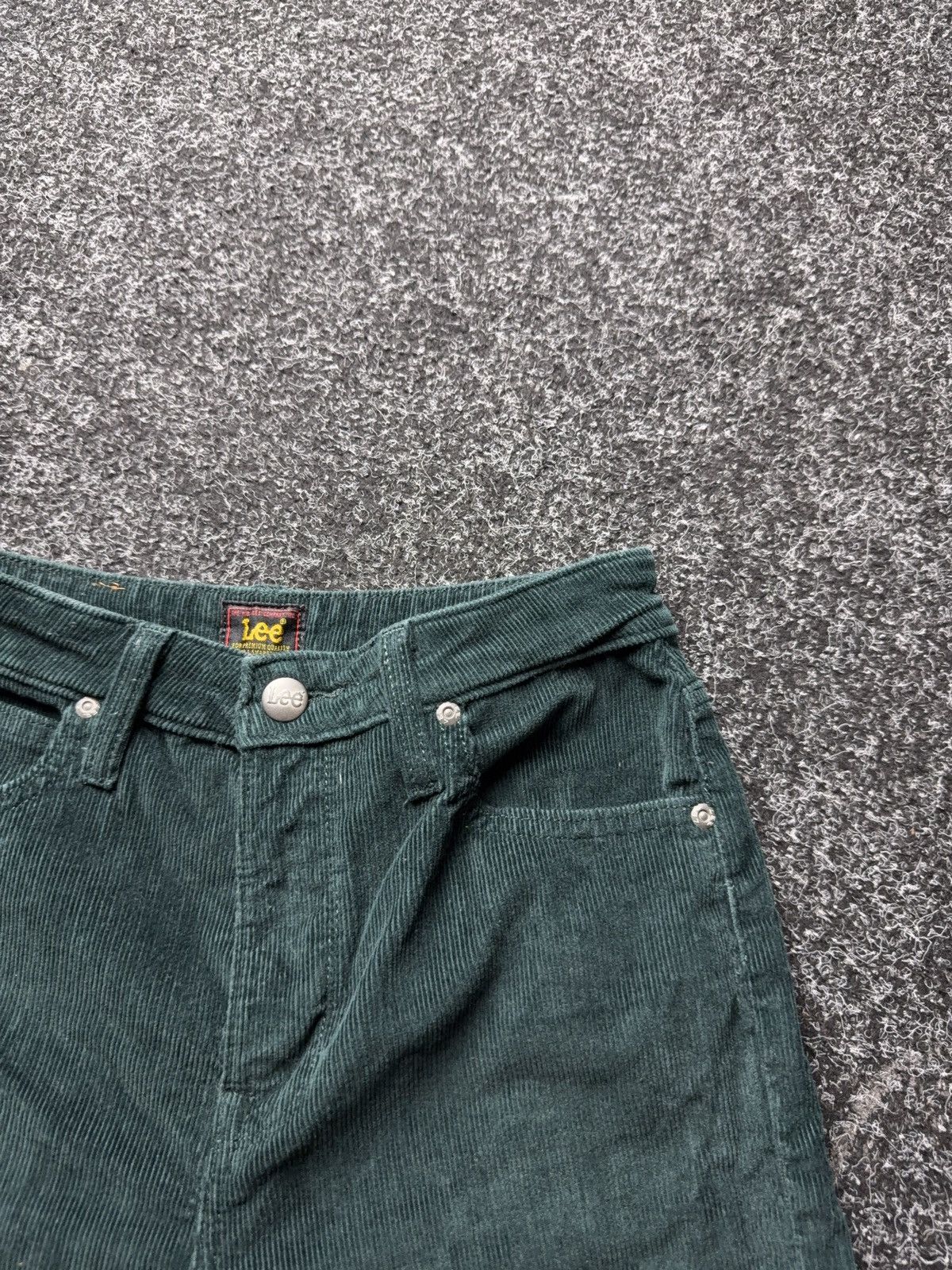 Lee 00s Lee CAROL Corduroy Pants Green Straight Y2K Women W27 Size 27" / US 4 / IT 40 - 7 Thumbnail