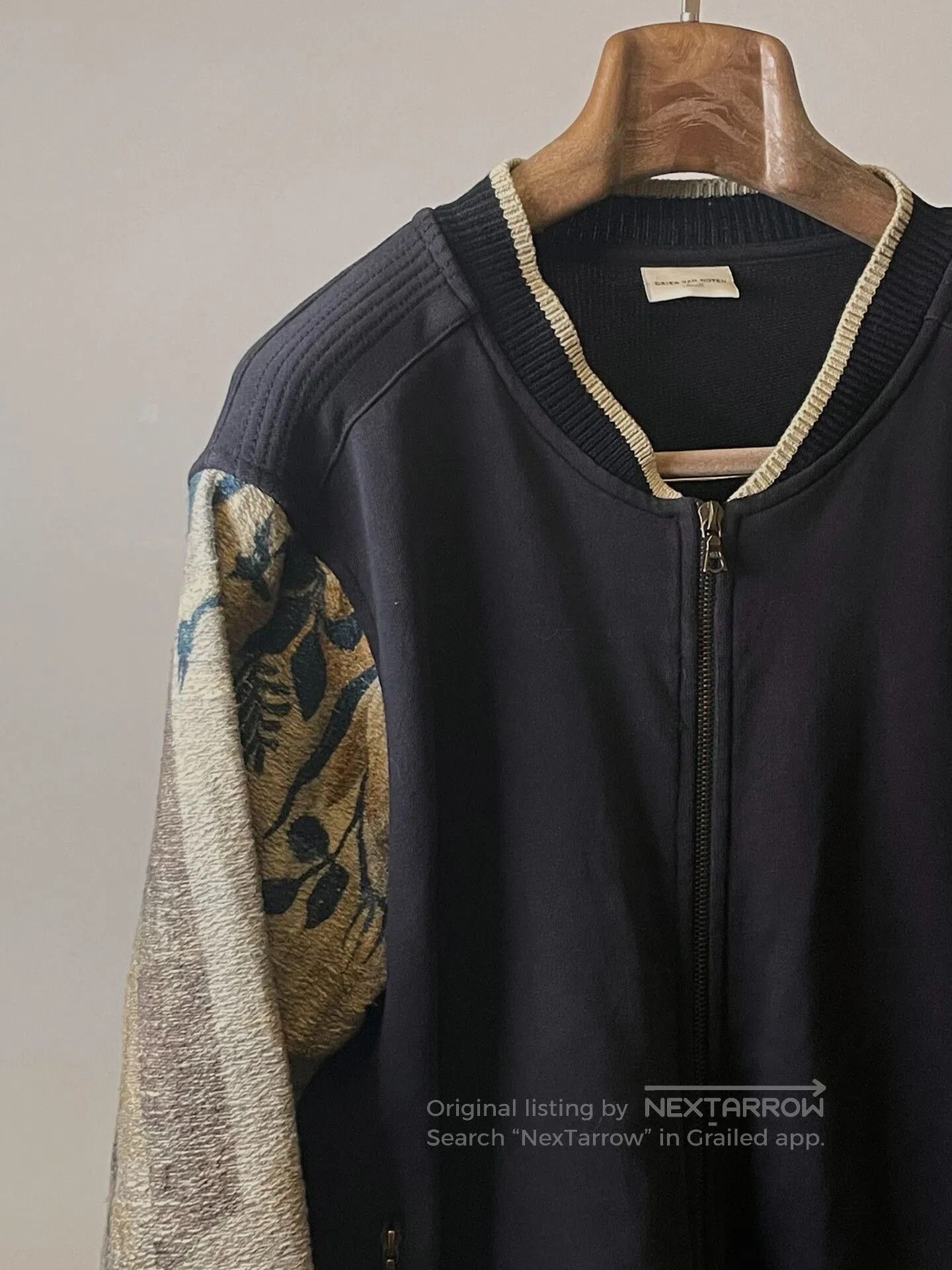 Dries Van Noten drapes van noten floral knit baseball jacket. Size US S / EU 44-46 / 1 - 3 Thumbnail