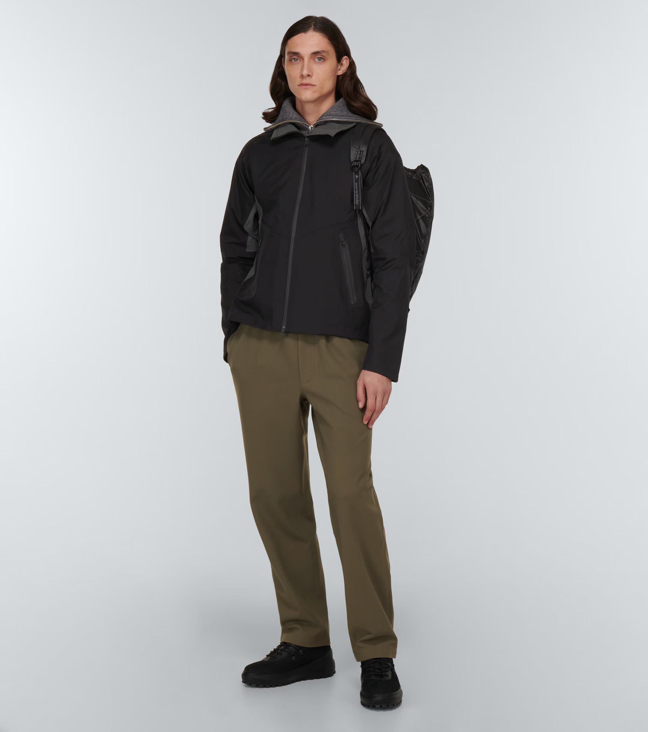 GR10K o1mle0125 Sensitive Bonded Fleeced Trouser in Dark Olive Size US 32 / EU 48 - 2 Thumbnail
