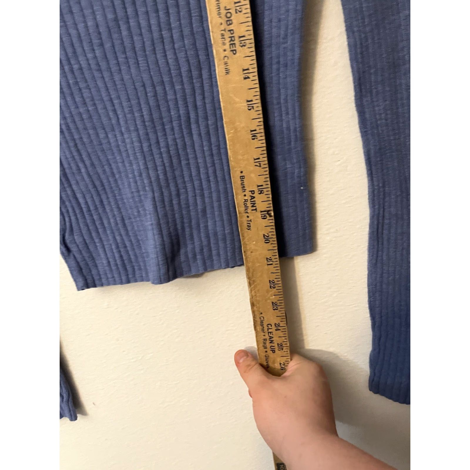 American Eagle Outfitters American Eagle Outfitters Shirt M Cotton, Polyester, Spandex Blue Turtleneck Ribbed Slim Fitted Long Sleeve, Fall, Winter Size M / US 6-8 / IT 42-44 - 5 Thumbnail