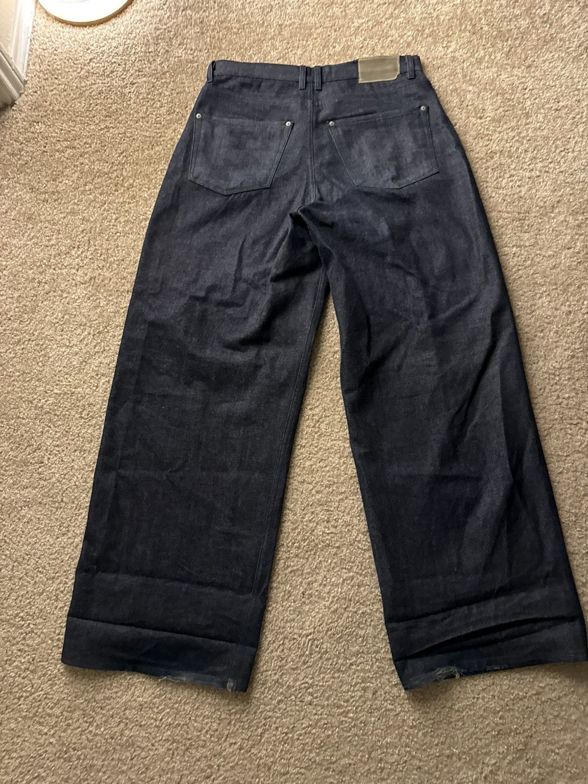 K-Two Studios 14.5 oz Selvedge Heavy Denim V2 "Indigo" Size US 34 / EU 50 - 2 Thumbnail