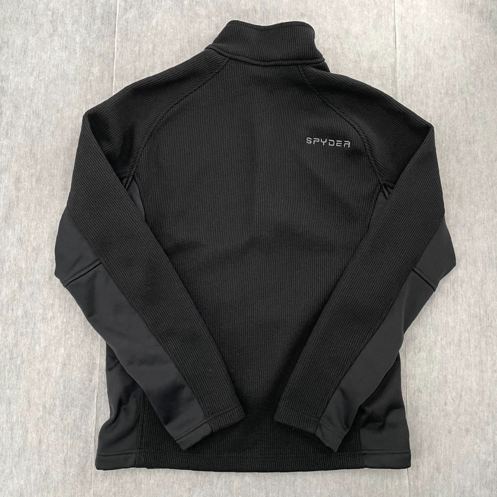 Spyder Spyder Jacket Adult Medium Black 1/4 Zip Pullover Fleece Logo Mens Size US M / EU 48-50 / 2 - 2 Thumbnail