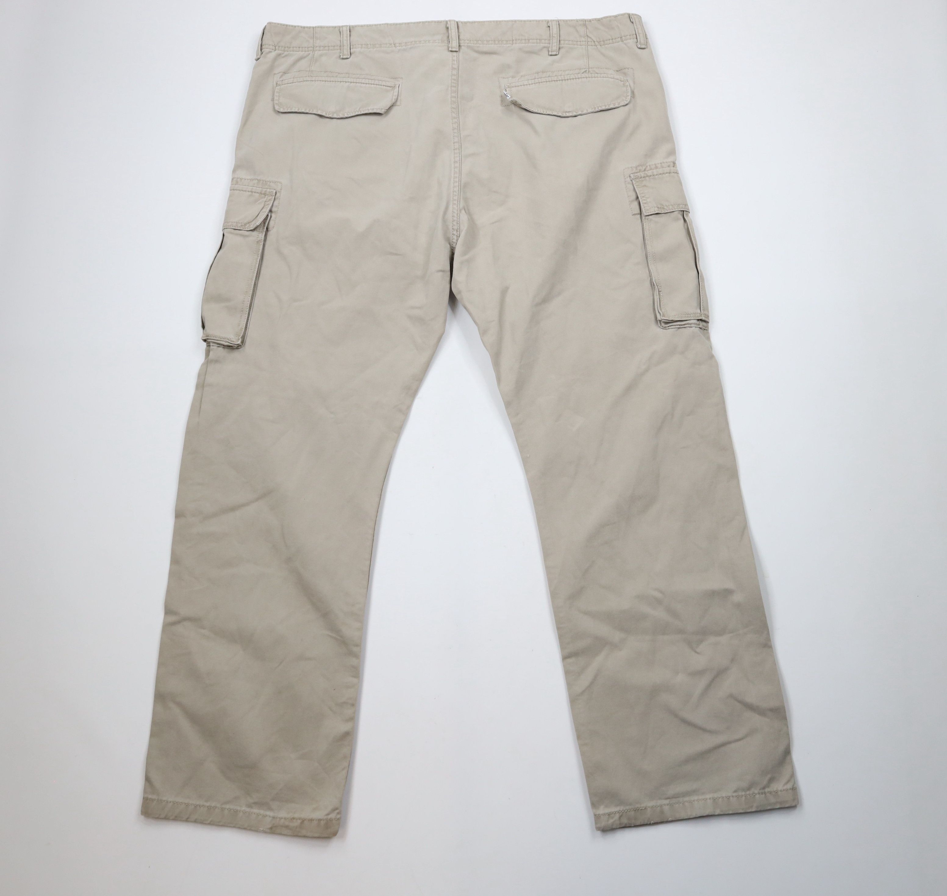 Levi's × Vintage Vintage Y2K Levis Fit Wide Leg Cargo Pants Beige Cotton Size US 44 / EU 60 - 11 Thumbnail