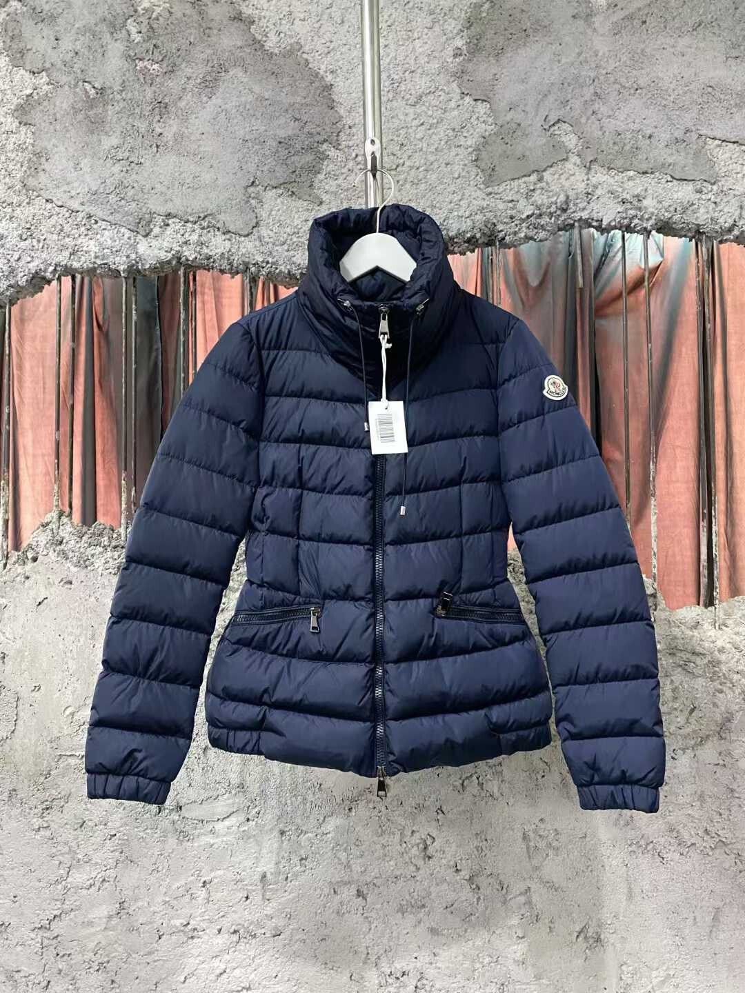 Moncler navy blue down jacket by Moncler Size US XS / EU 42 / 0 - 1 Thumbnail