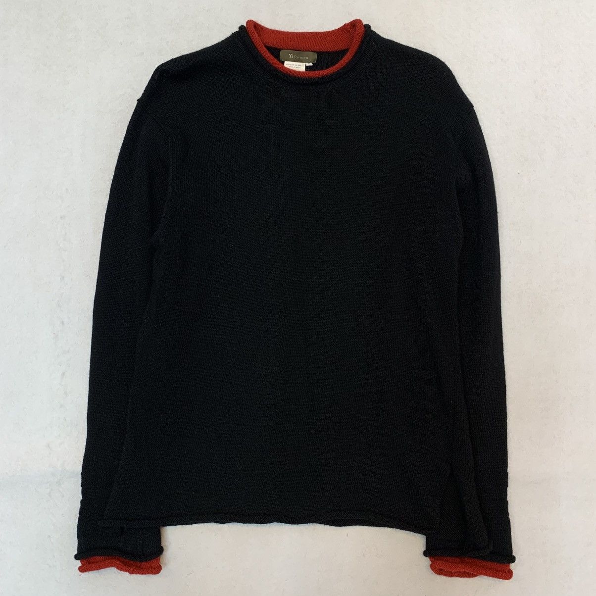 Y's for Men 1990s Y's For Men (Yohji Yamamoto) Layered Cuff Knit Sweater Size US L / EU 52-54 / 3 - 2 Thumbnail