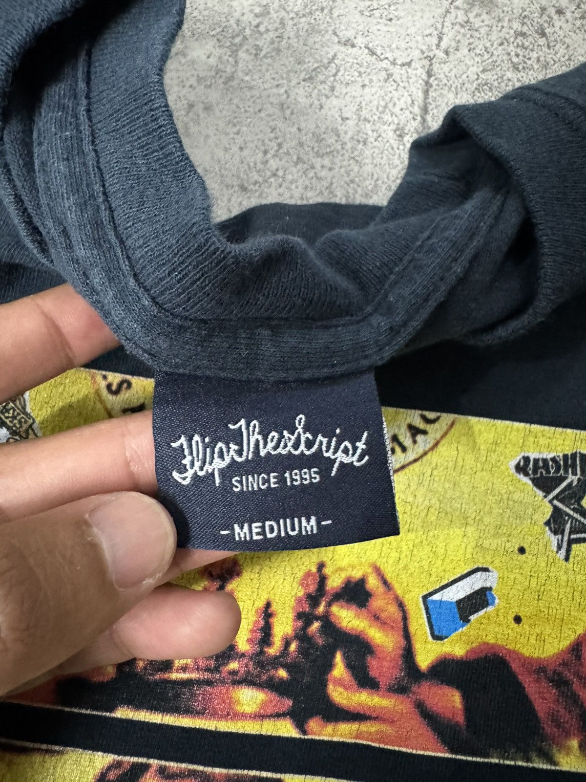 Flip Skateboards FLIP THE SCRIPT SKATEBOARD AVE MARIA GRATIA PLENA T-SHIRT Size US M / EU 48-50 / 2 - 7 Thumbnail