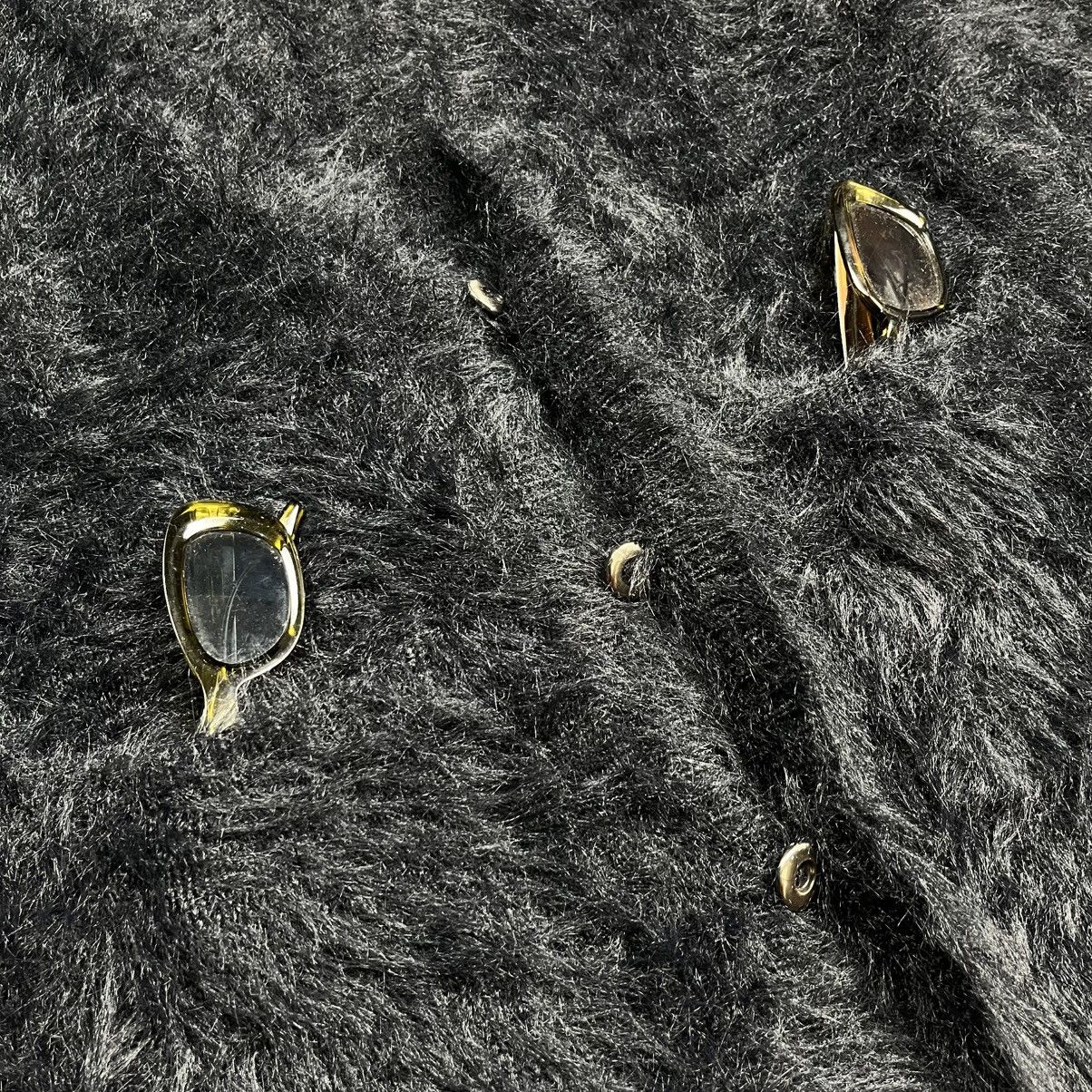 14th Addiction 2000s Semantic Design - Fuzzy Mohair Cardigan Size US M / EU 48-50 / 2 - 8 Thumbnail