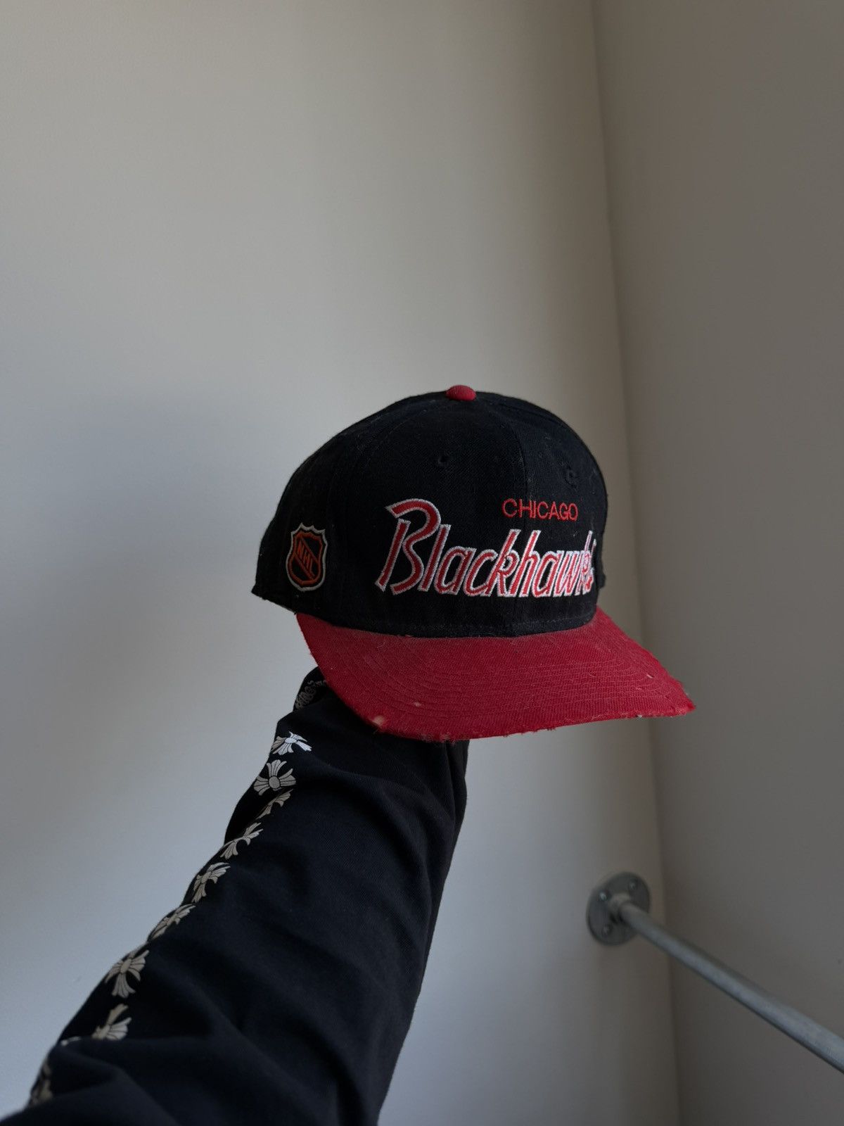 Sports Specialties 90s Soorts Specialties Chicago Blackhawks Script Wool Size 32 - 4 Thumbnail