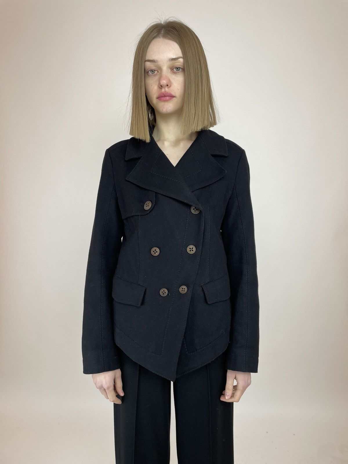 Hugo Boss Hugo Boss Wool coat Double-breasted Women’s size 40 Size S / US 4 / IT 40 - 1 Thumbnail