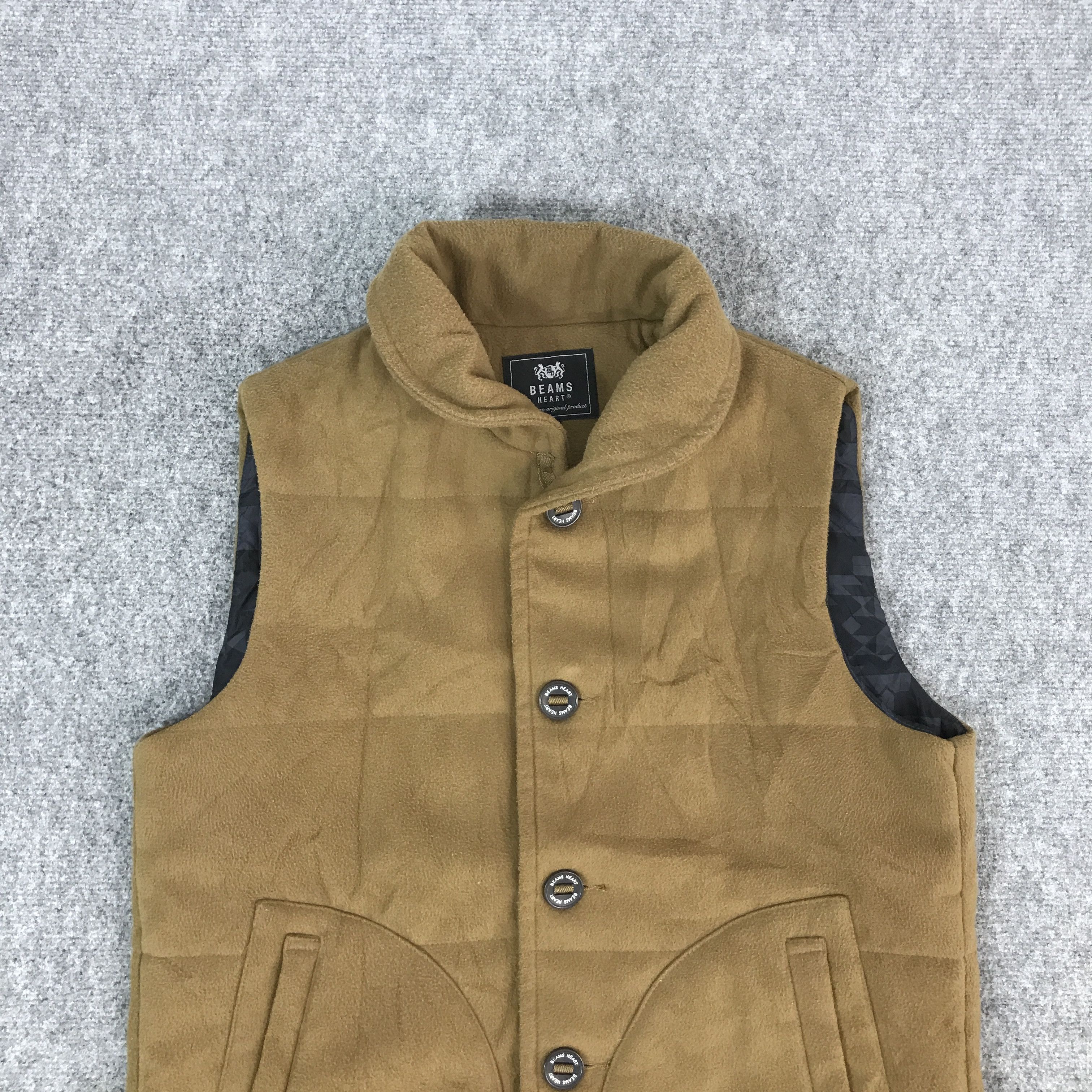 Beams Plus BEAMS HEART WOOL BUTTON VEST JACKET Size US L / EU 52-54 / 3 - 3 Thumbnail