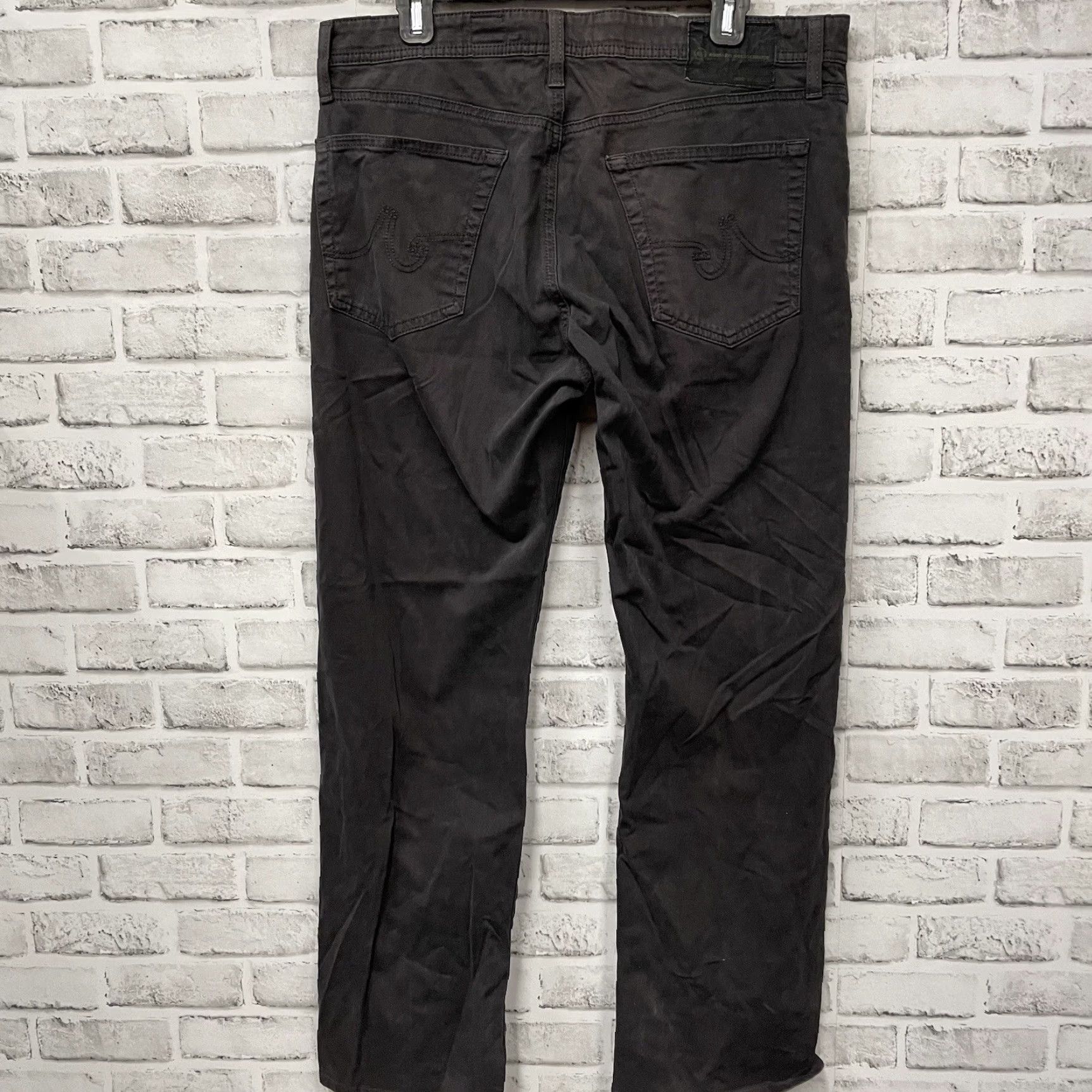 Vintage AG Adriano Goldschmied The Protege Straight Leg Pants Mens 34x31 Gray Dress Pants Size US 34 / EU 50 - 5 Thumbnail