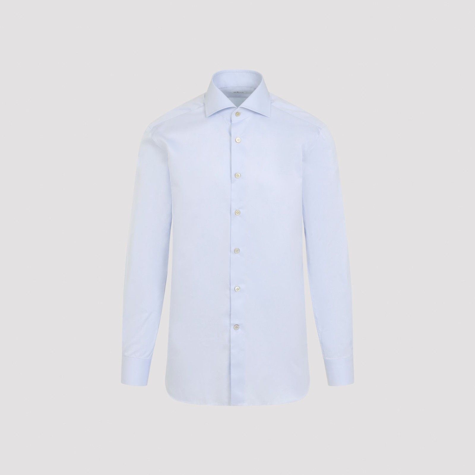 KITON Blue Cotton Shirt New )