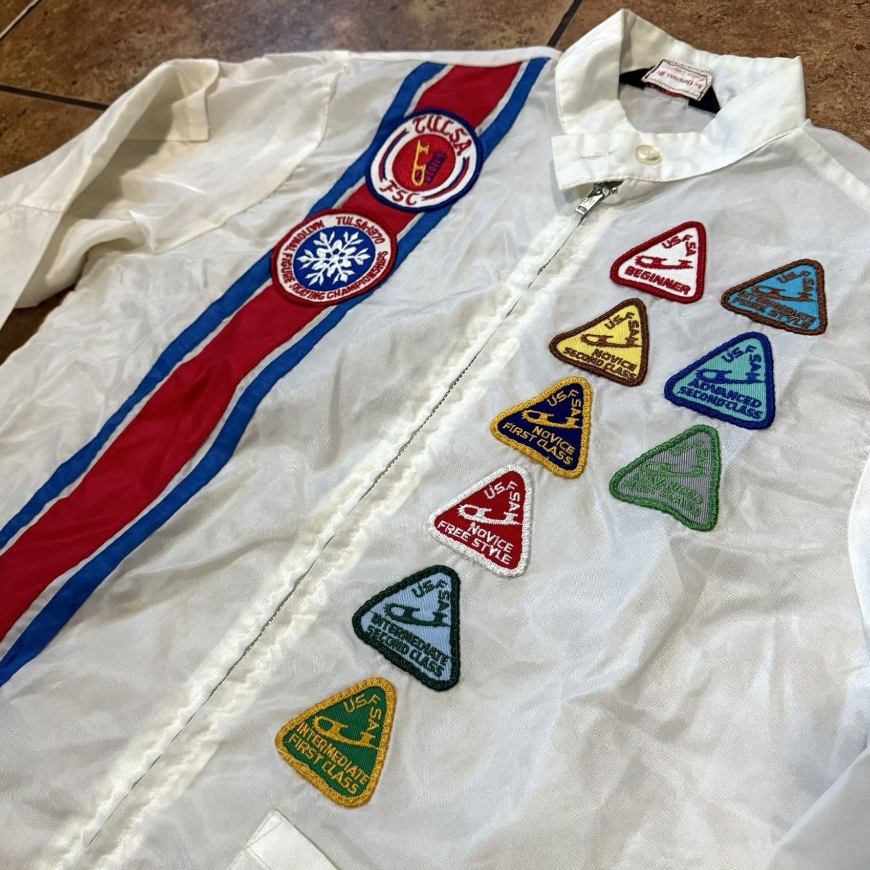 Greats VINTAGE Great Lakes Racing Windbreaker Jacket striped 70s USA Flag Blue S Small Womens Mens Size US S / EU 44-46 / 1 - 2 Thumbnail