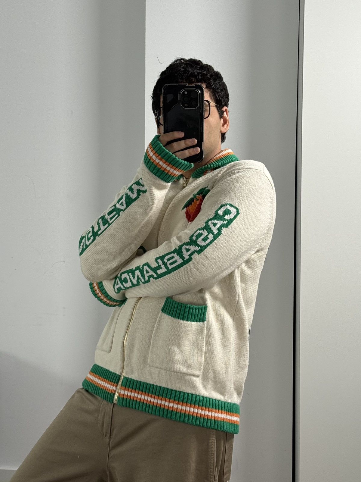 Casablanca Casablanca Racing Team Cardigan Retro Bunny Knit Size US L / EU 52-54 / 3 - 9 Thumbnail