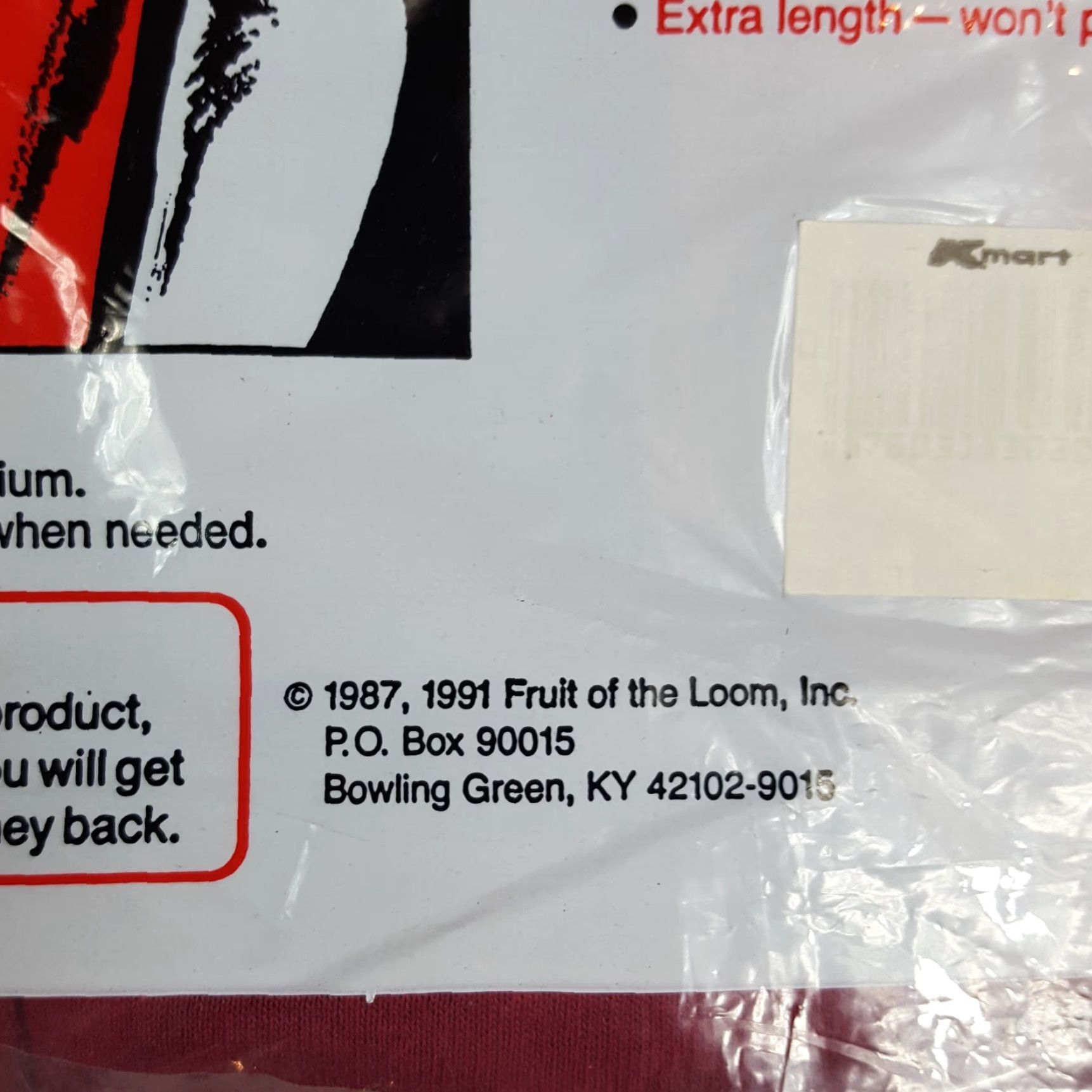 Fruit Of The Loom VINTAGE Fruit Of The Loom T-Shirt Red Pocket Tee Men's 3XL 1990s 1991 USA Made Cotton Short Sleeve Crew Neck Size US XXL / EU 58 / 5 - 8 Thumbnail