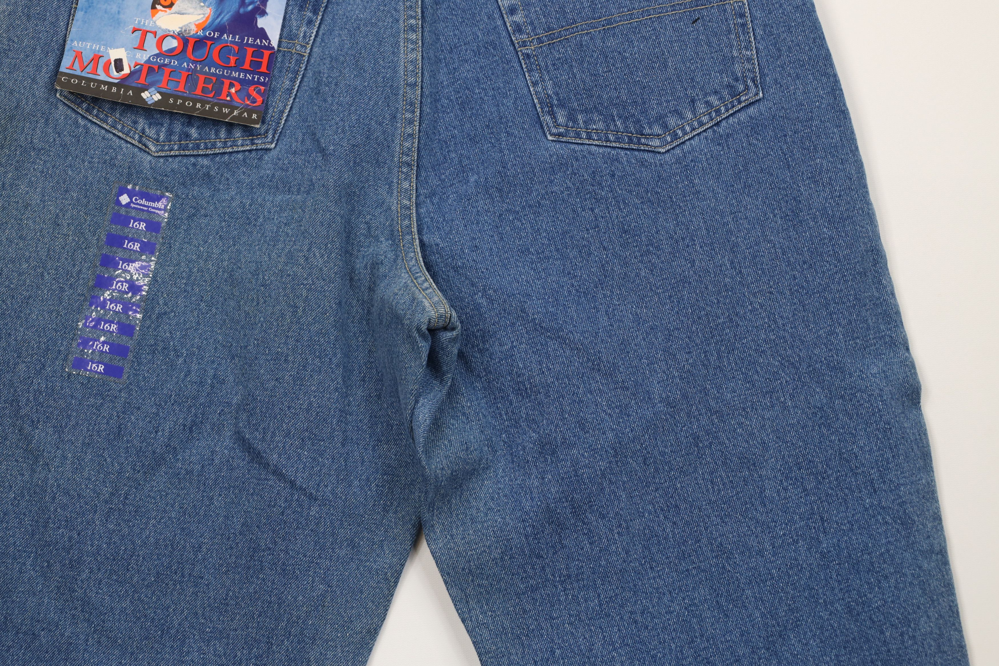 Columbia Deadstock Vintage 90s Columbia Fit Tapered Leg Denim Jeans Size 38" / US 16 / IT 52 - 10 Thumbnail