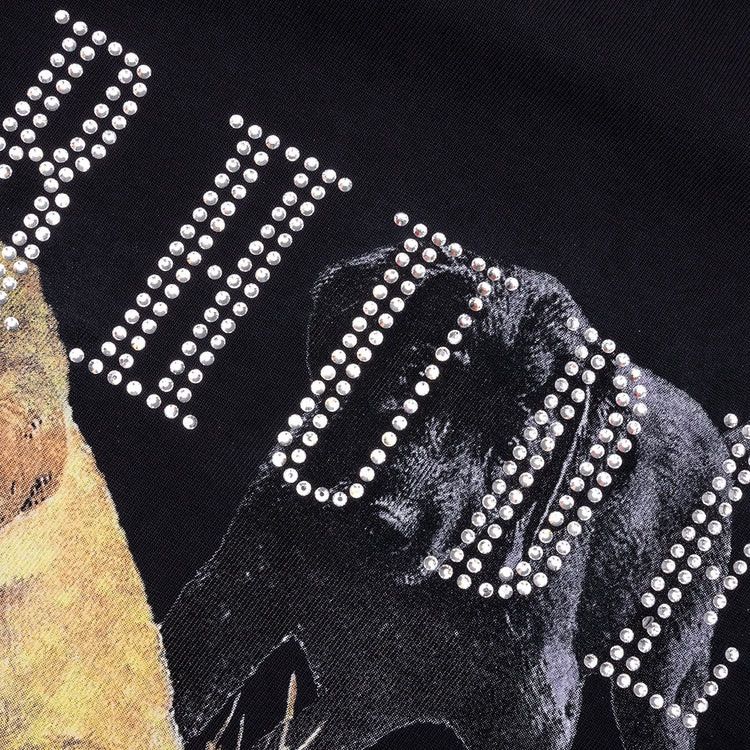 Rhude RHUDE RHINESTONE HUNTING DOG TEE VINTAGE BLACK Men’s Size XL Size US XL / EU 56 / 4 - 3 Thumbnail