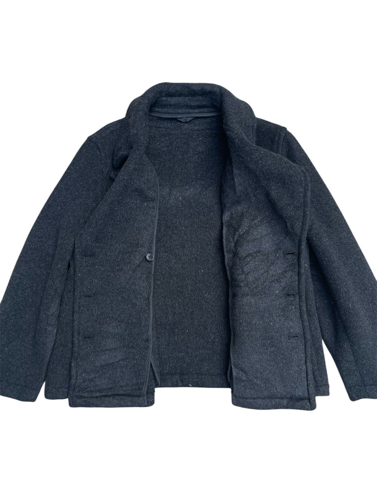 Designer × Margaret Howell Margaret Howell Charcoal Grey Wool Peacoat - Made in England Size US M / EU 48-50 / 2 - 3 Thumbnail