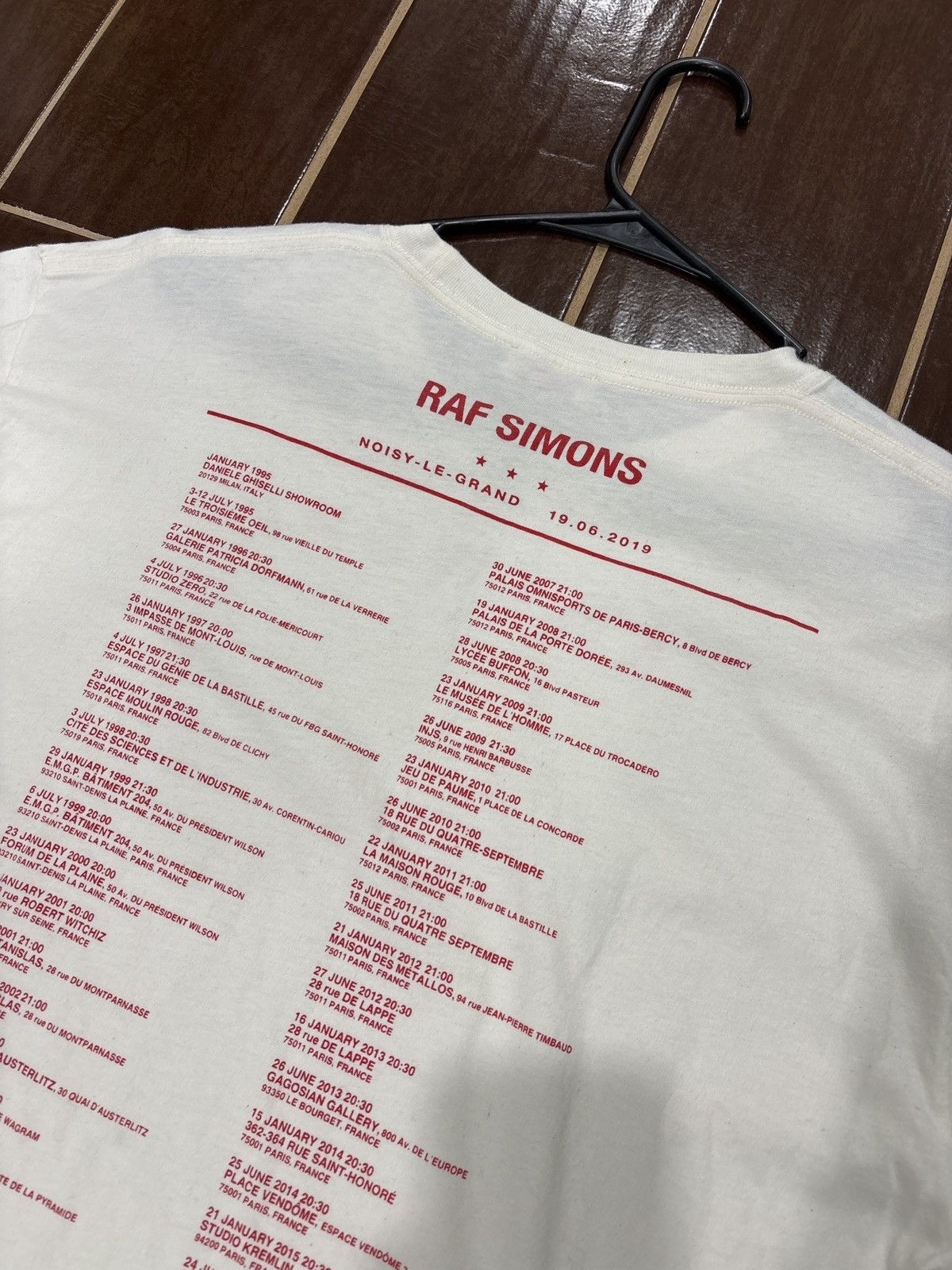 Raf Simons USED Raf Simons Antwerp Tee Size S/Fits L Size US L / EU 52-54 / 3 - 4 Thumbnail