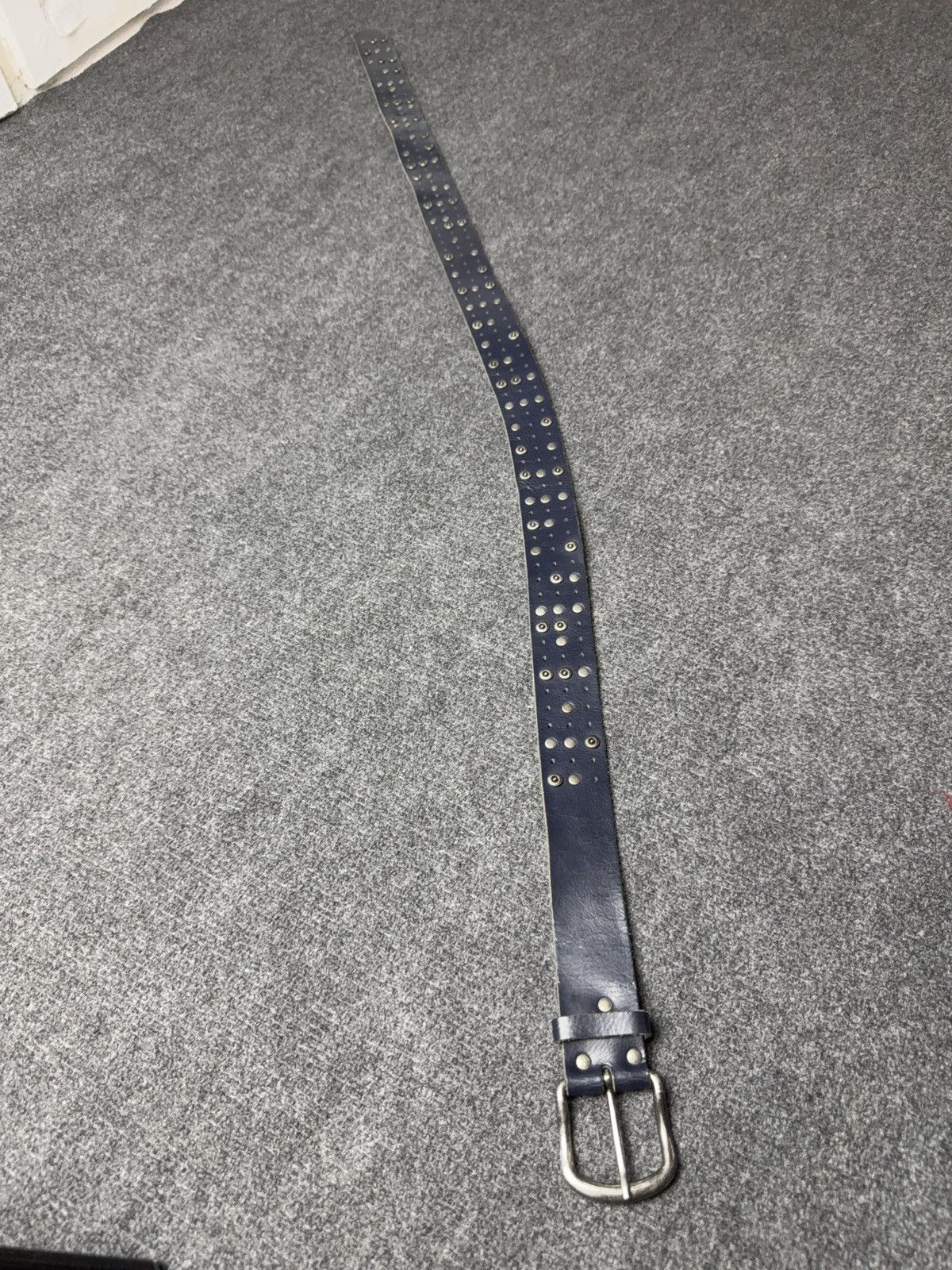 Japanese Brand Vintage Japanese Leather Punk Emo Rock Goth Y2K Drill belt Size ONE SIZE - 4 Thumbnail