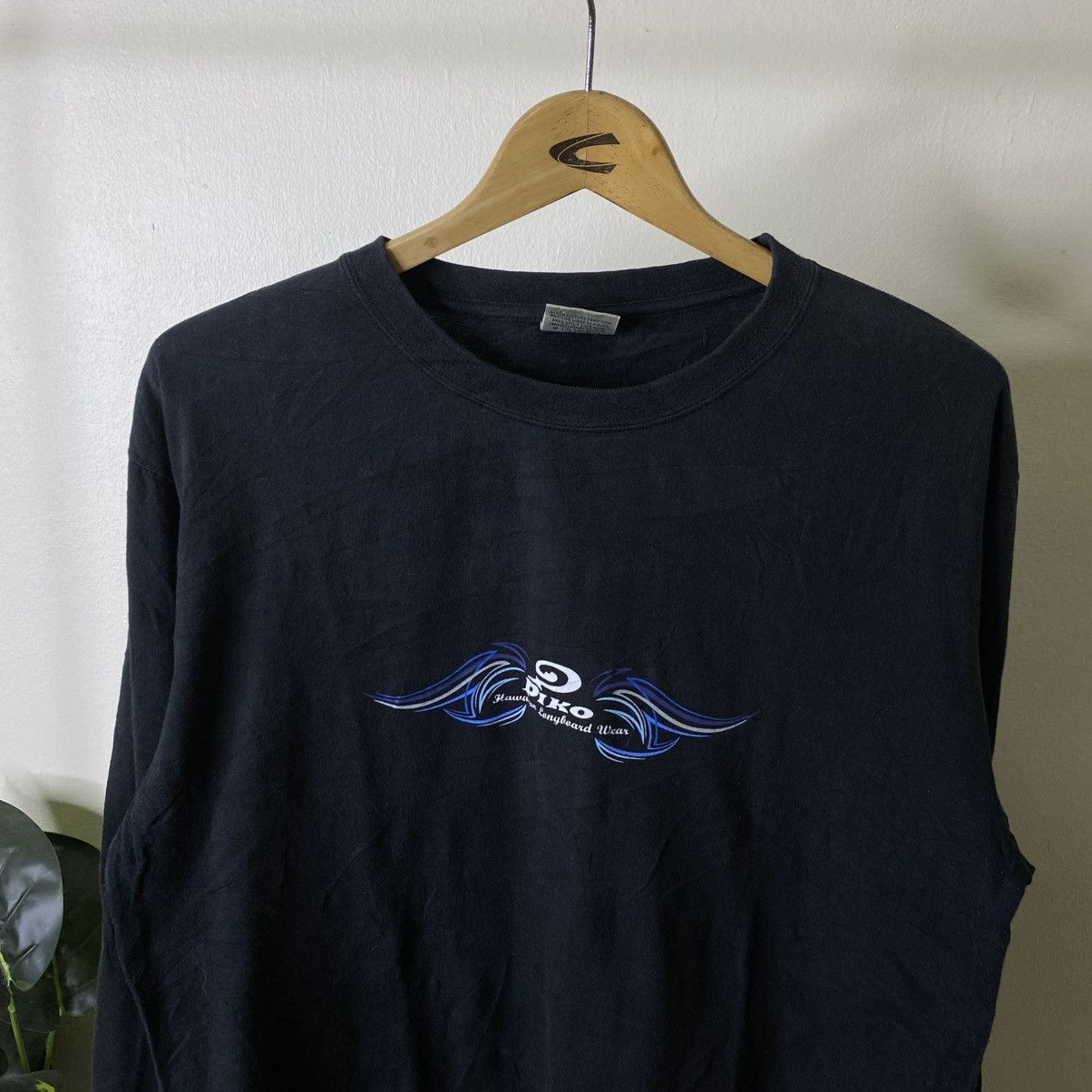 Vintage 1990s Piko Surf Nice Sleeves Detailing LS T Shirt Surfing Size US L / EU 52-54 / 3 - 8 Thumbnail