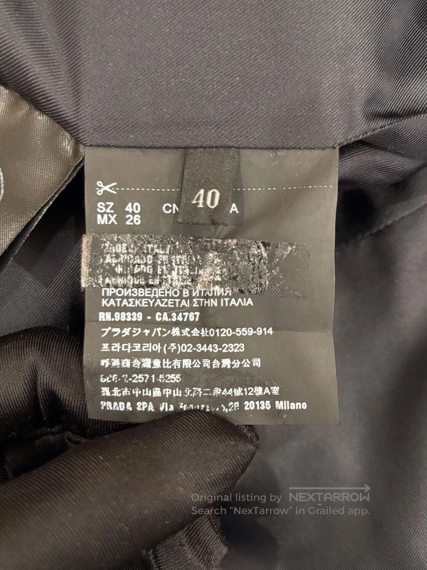 Prada Prada Women's Black Wool Jacket. Size S / US 4 / IT 40 - 7 Thumbnail