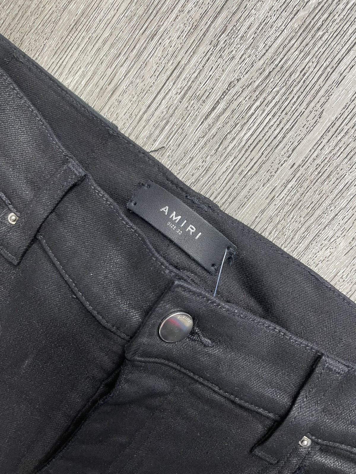 Amiri Amiri Side logo jeans (black) Size US 33 - 4 Thumbnail
