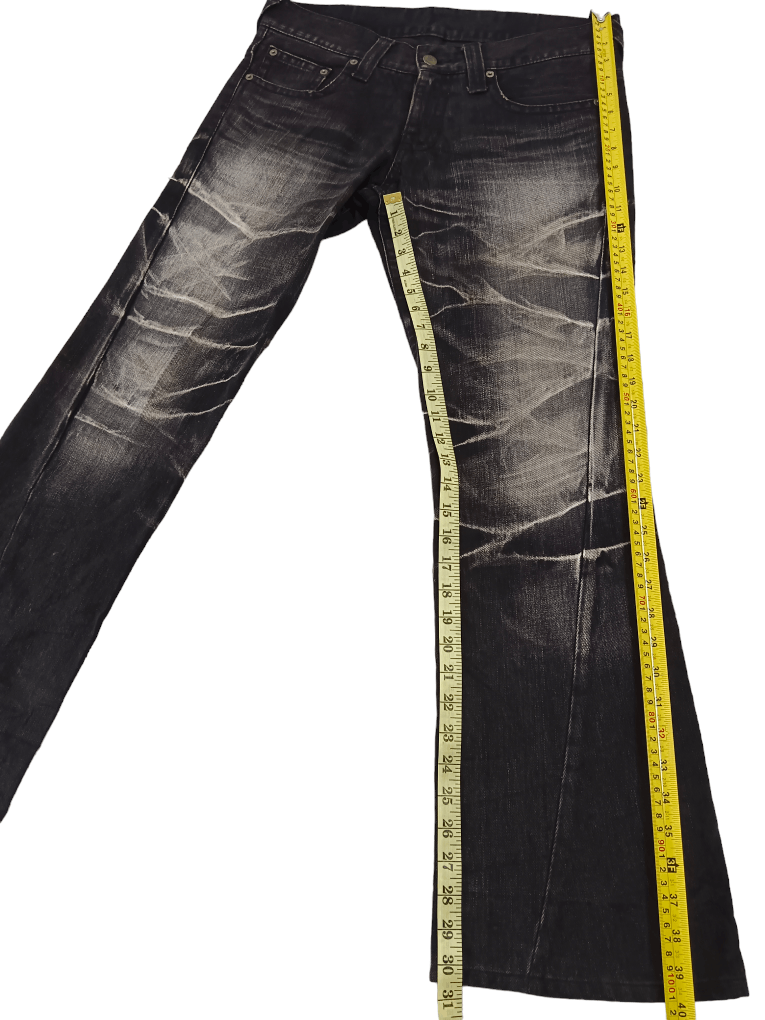 Tornado Mart Tornado Mart Thunder Whiskers Seditionaries Flared Jeans Size US 33 - 10 Thumbnail