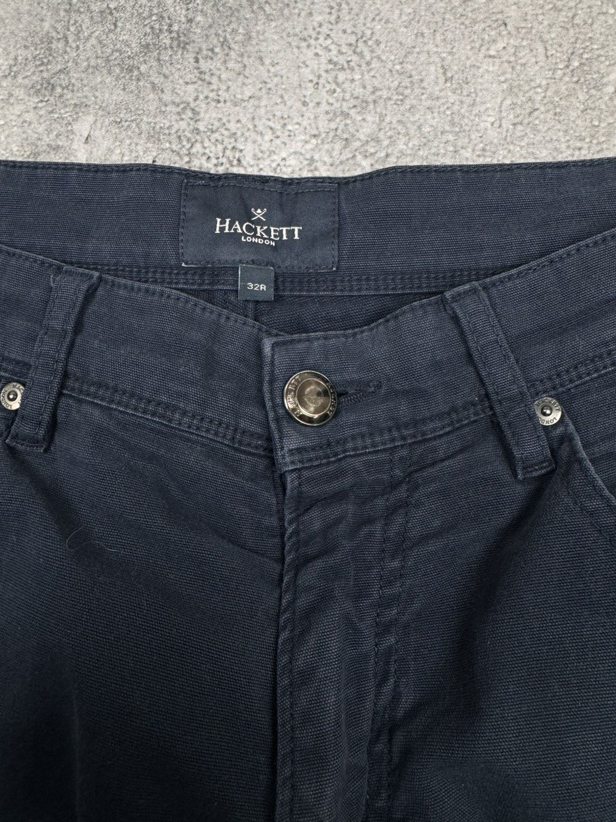 Hackett Hackett London Men Cotton Elastane Jeans Dark Blue Size 32R Size US 32 / EU 48 - 7 Thumbnail