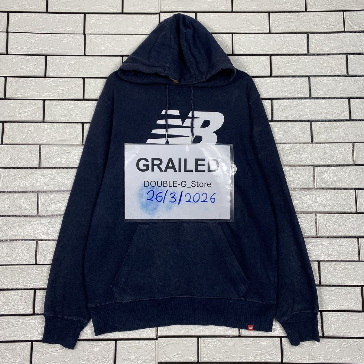 Japanese Brand Vintage Hoodie Pull Over New Balance Big Logo Over Print Size US L / EU 52-54 / 3 - 1 Thumbnail