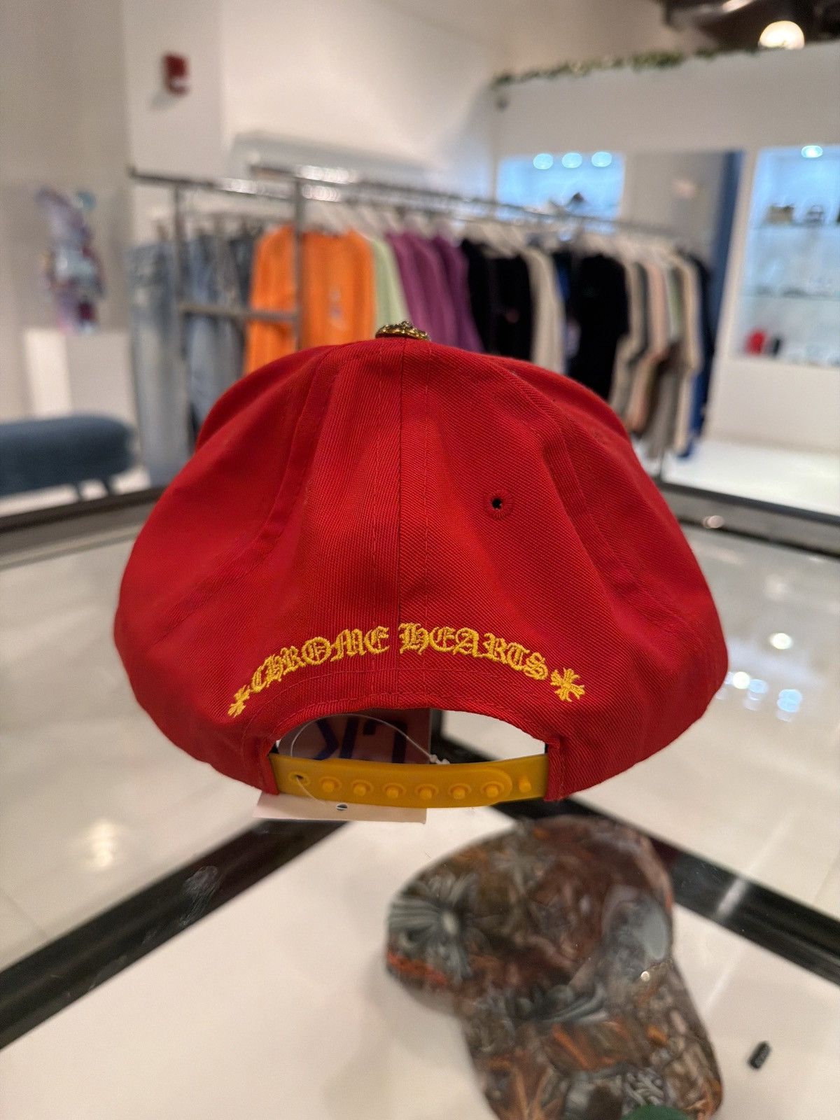 Chrome Hearts Chrome Hearts CH 5 Panel Red Hat Size ONE SIZE - 2 Thumbnail