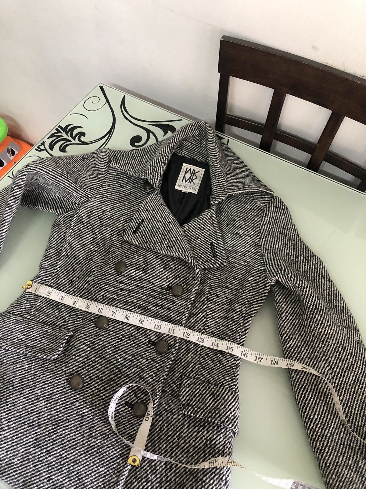 Michel Klein Vintage Michel Klein Wool Double Collar Jacket Size XS / US 0-2 / IT 36-38 - 21 Thumbnail